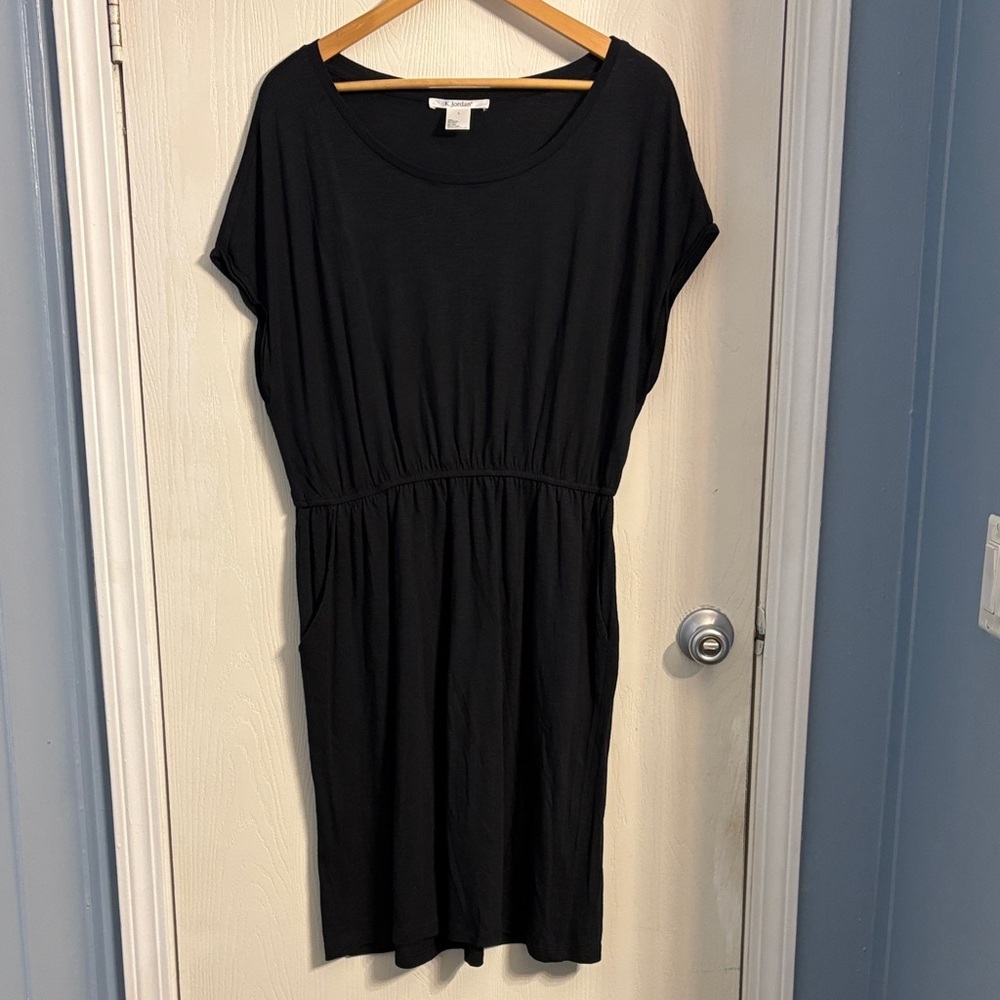 K Jordan Classic Black Midi Dress